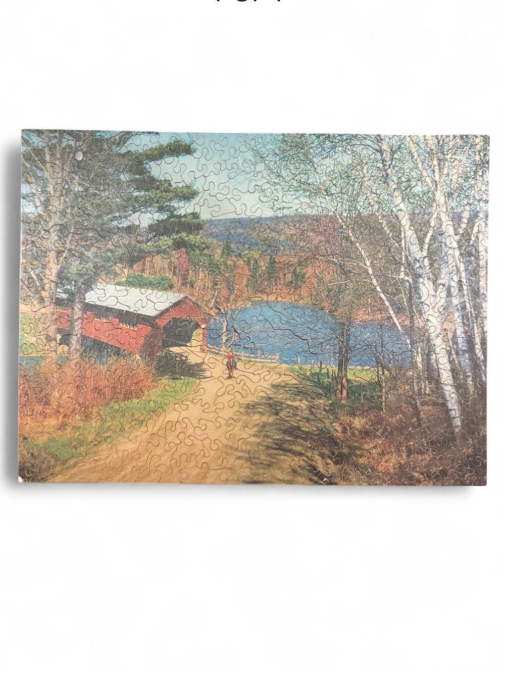 Vintage Northwoods Workshop Wood Puzzle #339 Old Landmark 304 pc Minocqua WI